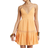 River Island Shirred Tiered Beach Mini Dress - Orange
