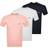 Hugo Boss Classic Crew Neck T-shirts 3 pack - Navy/White/Pink