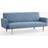 Homedetail Ryan Chevron Design Blue Sofa 185cm 3 Seater