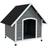 Pawhut Outdoor Dog House w/ Removable Floor 110x98x106.5cm