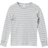 Polarn O. Pyret Kid's Long Sleeves Striped T-shirt - Gray Melange