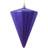 Drop Ship Baskets Matte Cone Purple Christmas Tree Ornament 15.2cm
