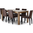 Oak Furnitureland Lyla Solid Mango Wood Dining Set 90x180cm 7pcs