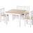 Homcom Wooden Kids Play Table Chairs & Storage Bench Set