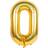 Shatchi Number Balloons Premium Gold