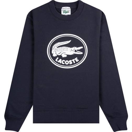 Lacoste 3D Logo Organic Cotton Fleece Sweatshirt Unisex - Navy Blue ...