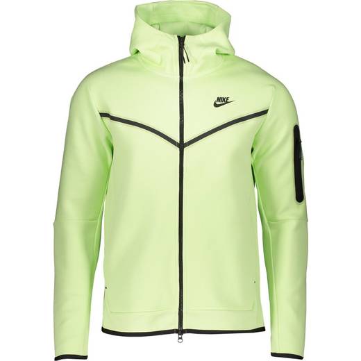 Nike Tech Fleece Full-Zip Hoodie Men - Light Liquid Lime/Black • Price