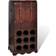 vidaXL Antique Wooden Wine Rack 27x79cm