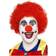 Smiffys Red Crazy Clown Wig