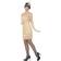Smiffys Flapper Costume Gold with Short Dress
