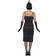Smiffys Flapper Costume Black with Long Dress