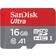 SanDisk Ultra MicroSDHC Class 10 UHS-l A1 98MB/s 16GB +Adapter