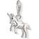 Thomas Sabo Unicorn Charm Pendant - Silver/Black
