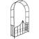 tectake Metal garden arch with gate 140x240cm