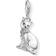 Thomas Sabo Charm Club Siamese Cat Charm Pendant - Silver/White/Black