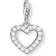 Thomas Sabo Charm Club Romantic Heart Charm Pendant - Silver/White