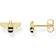 Thomas Sabo Bee Earrings - Gold/Black/White