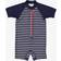 Polarn O. Pyret Striped UV Suit Baby - Dark Navy Blue (60403312)