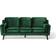 Beliani Lokka Velvet Sofa 204cm 3 Seater
