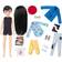 Mattel Creatable World Deluxe Character Kit Customizable Doll Black Straight Hair GGG54
