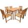 vidaXL 42623 Patio Dining Set, 1 Table incl. 6 Chairs
