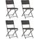 vidaXL 44552 4-pack Garden Dining Chair