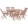 vidaXL 44659 Patio Dining Set, 1 Table incl. 6 Chairs