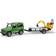 Bruder Land Rover Defender with Trailer JCB Excavator & Man