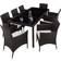 tectake Valencia Patio Dining Set, 1 Table incl. 8 Chairs