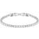 Swarovski Tennis Deluxe Bracelet - Silver/Transparent