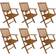 vidaXL 276357 6-pack Garden Dining Chair