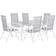 Beliani Catania Patio Dining Set, 1 Table incl. 6 Chairs