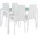tectake Berlin Patio Dining Set, 1 Table incl. 4 Chairs