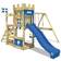 Wickey Climbing Frame with Wooden Roof Multiflyer