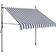 vidaXL Manual Retractable Awning with LED 150x120cm