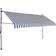 vidaXL Manual Retractable Awning with LED 350x120cm