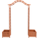 vidaXL Trellis Rose Arch with Planters 180x205cm