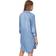 Vero Moda Shirt Midi Dress - Blue/Light Blue Denim