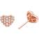 Michael Kors Love Pavé Heart Earrings - Rose Gold/Transparent