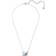 Swarovski Dancing Swan Necklace - Silver/Blue/White