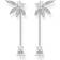 Thomas Sabo Leaves and Chain Large Earrings - Silver/White