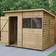 Forest Garden Overlap Pressure Treated 8' x 6' Pent Shed (Building Area )