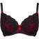 Pour Moi Amour Underwired Non Padded Bra - Black/Scarlet
