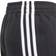 adidas Girl's 3-Stripes Tapered Leg Tracksuit Bottoms - Black/White (GE0947)