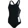 Speedo Boom Logo Splice Muscleback Swimsuit - Black/White