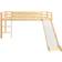vidaXL Children's Loft Bed Frame with Slide & Ladder 38.2x81.9"