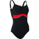 Speedo Salacia Clipback Swimsuit - Black/Red/White