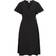 Vila Short Sleeved Wrap Dress - Black