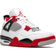 Nike Air Jordan 4 Retro M - White/Black/Tech Grey/Fire Red