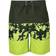 Regatta Kid's Shaul III Swim Shorts - Racing Green Camo Print Electric Lime